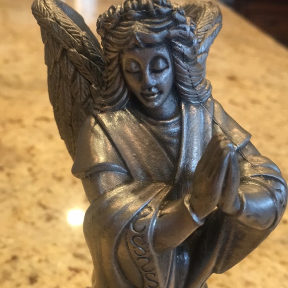 Home for the Holidays Pewter Angel Candleholders - Picture 7 of 8